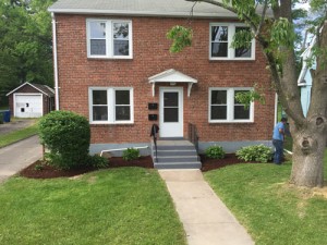 fresh flower beds lend curb appeal